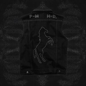 Post Malone x Harley Davidson riding vest collab